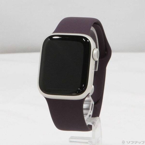 【中古】Apple(アップル) Apple Watch Series 7 GPS 41mm スターライトアルミニウムケース ダークチェリースポーツバンド 【349-ud】