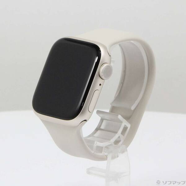 【中古】Apple(アップル) Apple Watch Series 9 GPS 41mm スターライトアルミニウムケース スターライトソロループ 【262-ud】