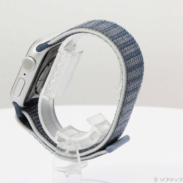 【中古】Apple(アップル) Apple Watch Series 8 GPS 41mm シルバーアルミニウムケース ストームブルースポーツループ 【349-ud】