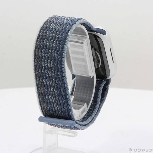 【中古】Apple(アップル) Apple Watch Series 8 GPS 41mm シルバーアルミニウムケース ストームブルースポーツループ 【349-ud】