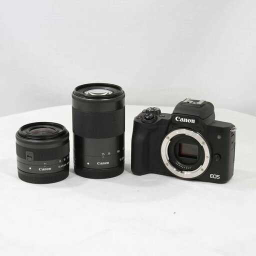 【中古】Canon(キヤノン) EOS Kiss M2 ダブルズームキット ブラック 【344-ud】 【中古】Canon(キヤノン) EOS Kiss M2 ダブルズームキット ブラック 【344-ud】