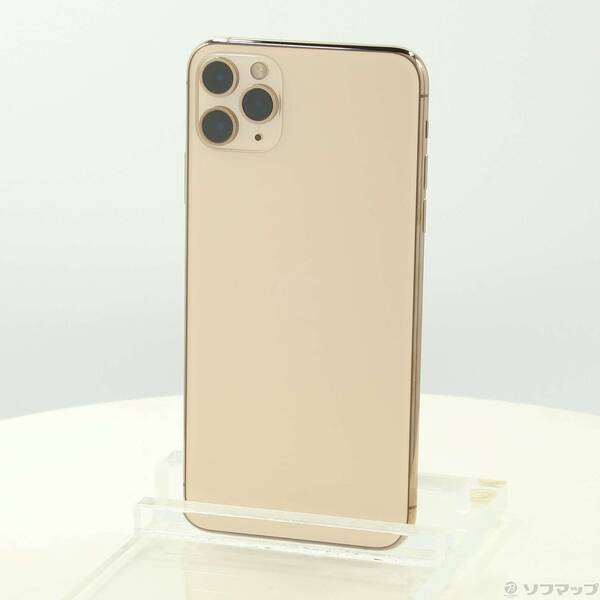 【中古】Apple(アップル) iPhone11 Pro Max 256GB ゴールド MWHL2J/A SIMフリー 【297-ud】