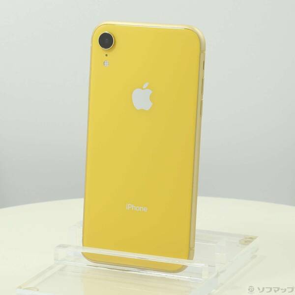 【中古】Apple(アップル) iPhoneXR 128GB イエロー MT0Q2J/A SIMフリー 【305-ud】