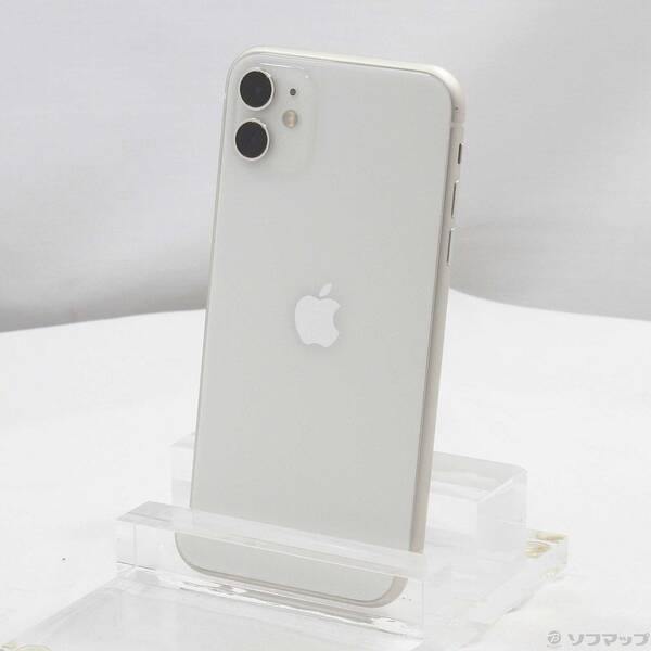 【中古】Apple(アップル) iPhone11 64GB ホワイト MHDC3J/A SIMフリー 【247-ud】