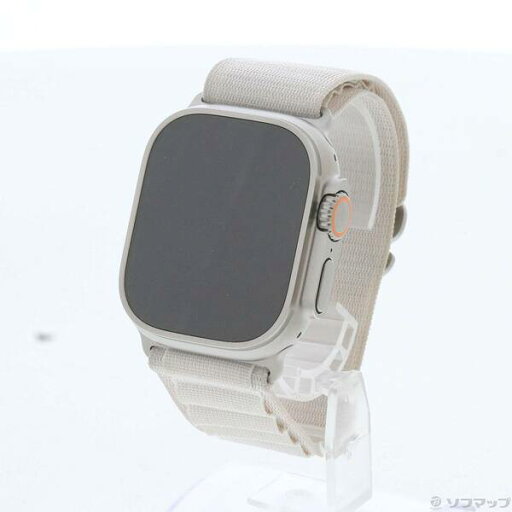 【中古】Apple(アップル) Apple Watch Ultra GPS + Cellular 49mm チタニウムケース スターライトアルパインループ 【262-ud】 【中古】Apple(アップル) Apple Watch Ultra GPS + Cellular 49mm チタニウムケース スターライトアルパインループ 【262-ud】