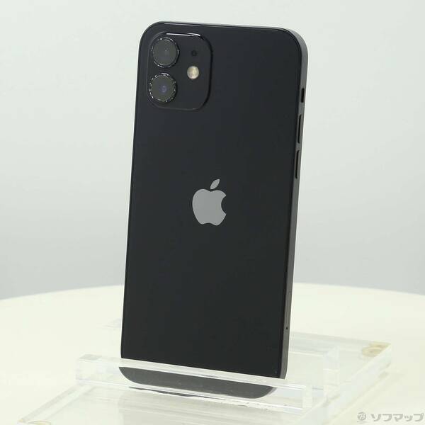 【中古】Apple(アップル) iPhone12 256GB ブラック MGJ03J/A SIMフリー 【348-ud】