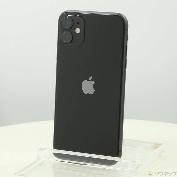 【中古】NTTドコモ iPhone11 64GB ブラック MWLT2J/A SIMフリー 【196-ud】