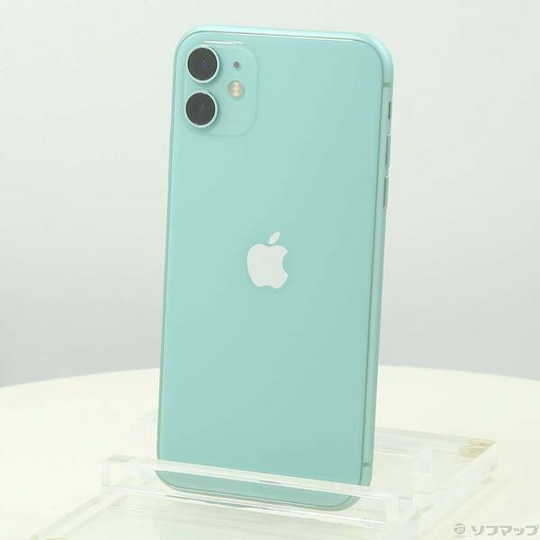 【中古】Apple(アップル) iPhone11 128GB グリーン MWM62J/A SIMフリー 【348-ud】