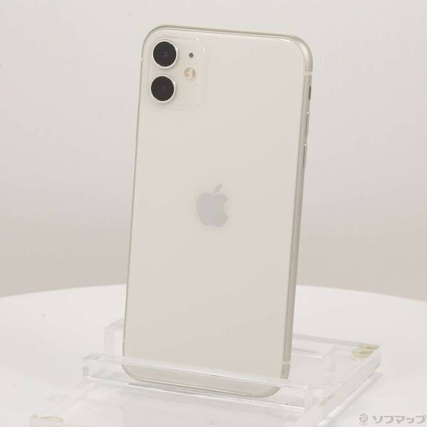 【中古】Apple(アップル) iPhone11 64GB ホワイト MWLU2J/A SIMフリー 【348-ud】