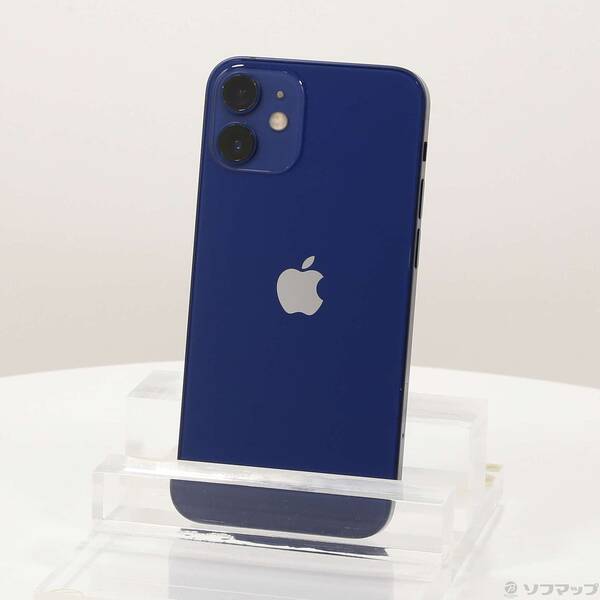 【中古】Apple(アップル) iPhone12 mini 64GB ブルー MGAP3J/A SIMフリー 【262-ud】