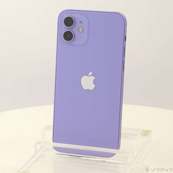 【中古】Apple(アップル) iPhone12 256GB パープル MJNK3J/A SIMフリー 〔ネットワーク利用制限▲〕 【269-ud】