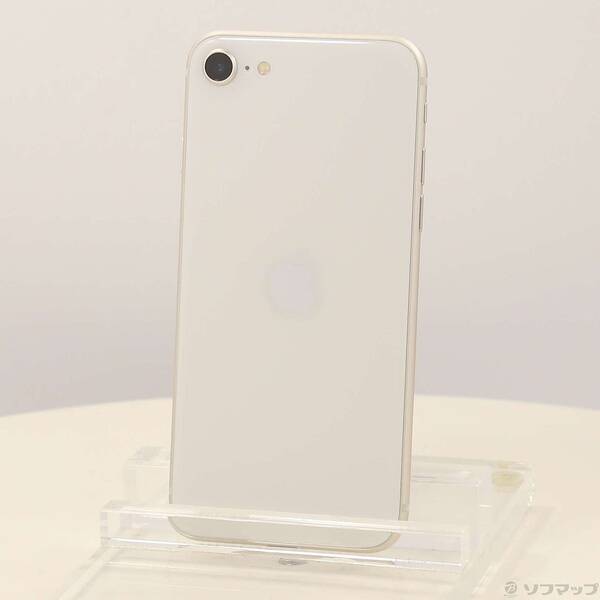 【中古】Apple(アップル) iPhone SE 第3世代 64GB スターライト MMYD3J／A SIMフリー 【352-ud】