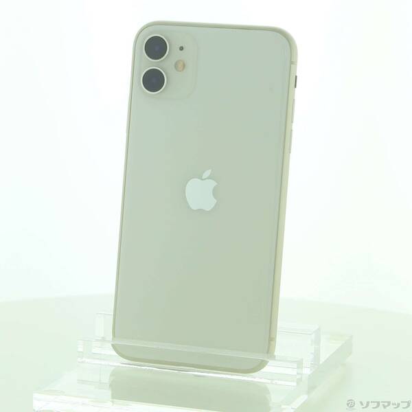 【中古】Apple(アップル) iPhone11 128GB ホワイト MHDJ3J/A SIMフリー 【348-ud】