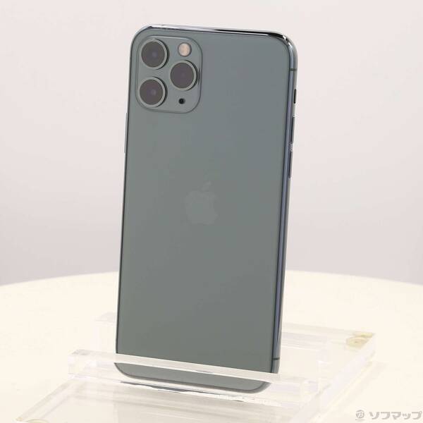 【中古】Apple(アップル) iPhone11 Pro 256GB ミッドナイトグリーン MWCC2J/A SIMフリー 【269-ud】