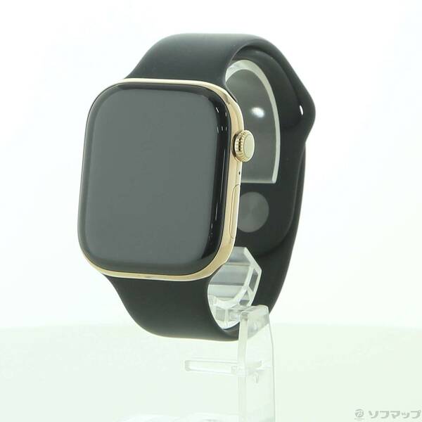 【中古】Apple(アップル) Apple Watch Series 10 GPS + Cellular 46mm ゴールドチタニウムケース ブラックスポーツバンド 【349-ud】