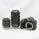 【中古】Nikon(ニコン) NIKON D5600 ダブルズームキット ブラック 【295-ud】