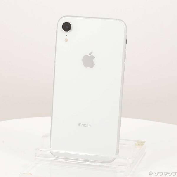【中古】Apple(アップル) iPhoneXR 64GB ホワイト MT032J／A SIMフリー 【196-ud】