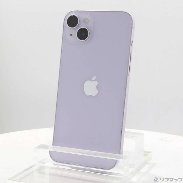 【中古】Apple(アップル) iPhone14 Plus 256GB パープル MQ4M3J/A SIMフリー 【377-ud】