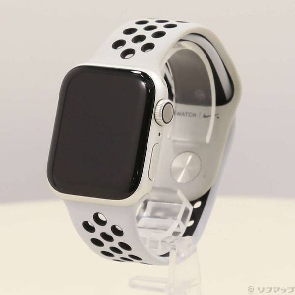 【中古】Apple(アップル) Apple Watch Series 4 Nike+ GPS 40mm シルバーアルミニウムケース ピュアプラチナム/ブラックNikeスポーツバンド 【247-ud】