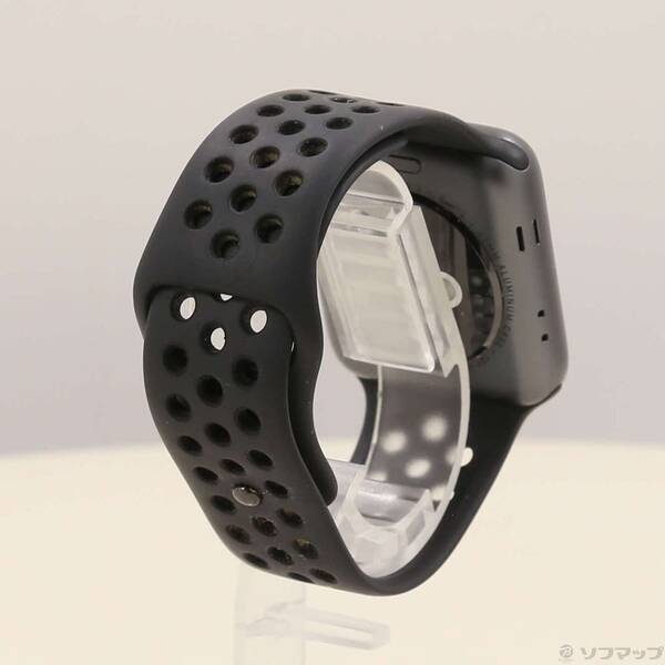 【中古】Apple(アップル) Apple Watch Series 2 Nike+ 42mm スペースグレイアルミニウムケース アンスラサイト／ブラックNikeスポーツバンド 【247-ud】