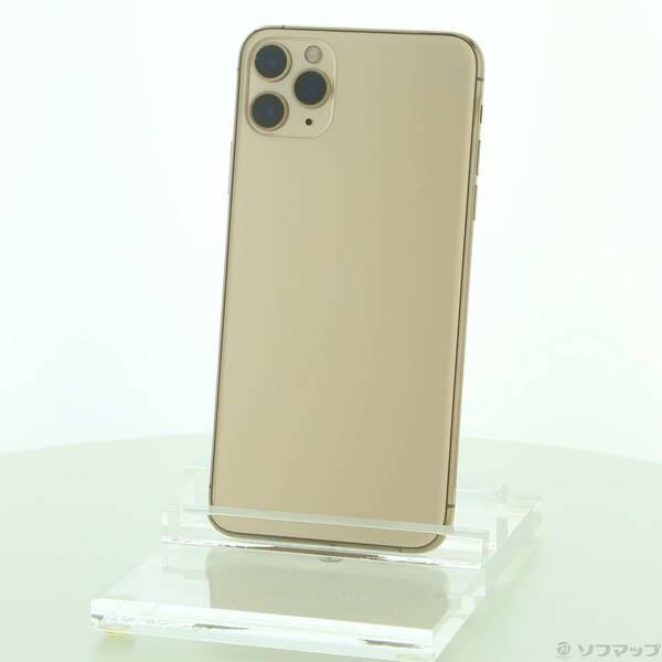 【中古】Apple(アップル) iPhone11 Pro Max 64GB ゴールド MWHG2J/A SIMフリー 【262-ud】