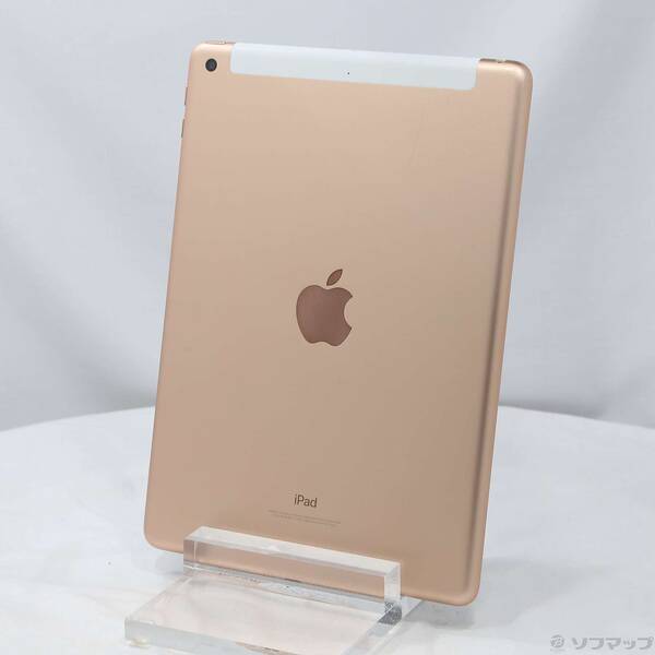 【中古】au iPad 第6世代 32GB ゴールド MRM02J／A auロック解除SIMフリー 【258-ud】