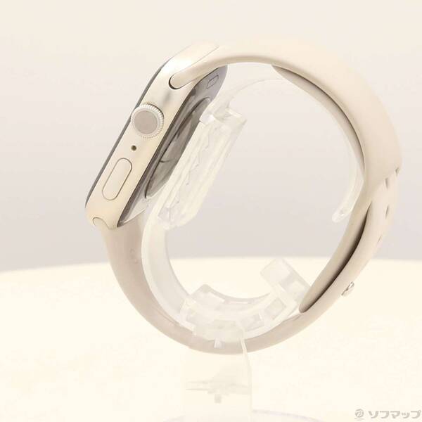 【中古】Apple(アップル) Apple Watch Series 8 GPS 45mm スターライトアルミニウムケース スターライトスポーツバンド 【262-ud】