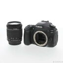 【中古】Canon(キヤノン) EOS 80D(W) EF-S18-55 IS STM レンズキット 【348-ud】