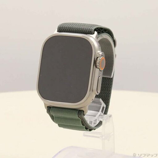 【中古】Apple(アップル) Apple Watch Ultra GPS + Cellular 49mm チタニウムケース グリーンアルパインループ 【251-ud】 【中古】Apple(アップル) Apple Watch Ultra GPS + Cellular 49mm チタニウムケース グリーンアルパインループ 【251-ud】