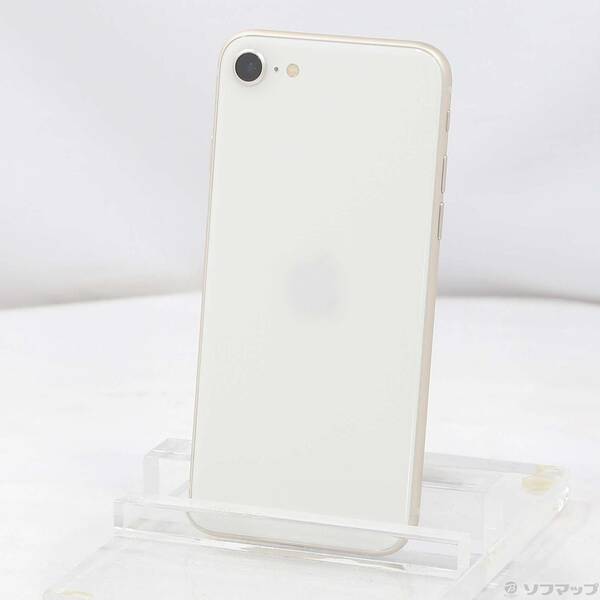 【中古】Apple(アップル) iPhone SE 第3世代 64GB スターライト MMYD3J/A SIMフリー 【297-ud】