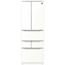 【中古】SHARP(シャープ) 〔展示品〕 プラズマクラスター冷蔵庫 ラスティックホワイト SJ-MF46P-W [幅65cm /457L /6ドア /観音開き...