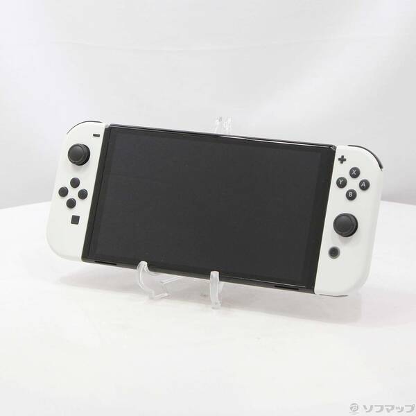 【中古】Nintendo(任天堂) Nintendo Switch 有機ELモデル Joy-Con(L)／(R) ホワイト 【377-ud】