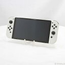 【中古】Nintendo(任天堂) Nintendo Switch 有機ELモデル Joy-Con(L)/(R) ホワイト 【269-ud】