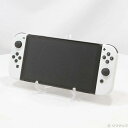 【中古】Nintendo(任天堂) Nintendo Switch 有機ELモデル Joy-Con(L)/(R) ホワイト 【352-ud】