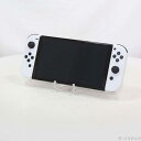 【中古】Nintendo(任天堂) Nintendo Switch 有機ELモデル Joy-Con(L)/(R) ホワイト 【377-ud】
