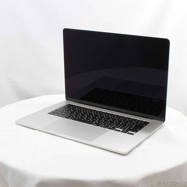 【中古】Apple(アップル) MacBook Air 15.3-inch Mid-2023 MQKR3J/A Apple M2 8コアCPU_10コアGPU 8GB SSD256GB シルバー 〔15.3 Sequoia〕 【258-ud】