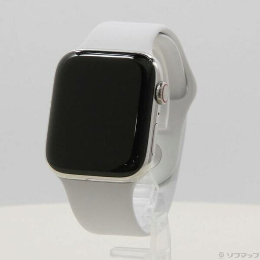 【中古】Apple(アップル) Apple Watch Series 4 GPS + Cellular 44mm ステンレススチールケース ホワイトスポーツバンド 【196-ud】 【中古】Apple(アップル) Apple Watch Series 4 GPS + Cellular 44mm ステンレススチールケース ホワイトスポーツバンド 【196-ud】