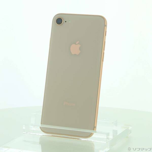 【中古】Apple(アップル) iPhone8 64GB ゴールド MQ7A2J／A SIMフリー 【276-ud】