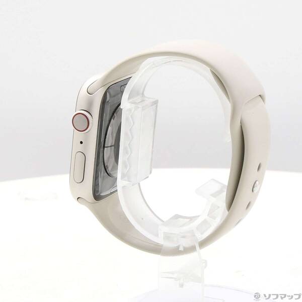 【中古】Apple(アップル) Apple Watch Series 9 GPS + Cellular 45mm スターライトアルミニウムケース スターライトスポーツバンド 【269-ud】