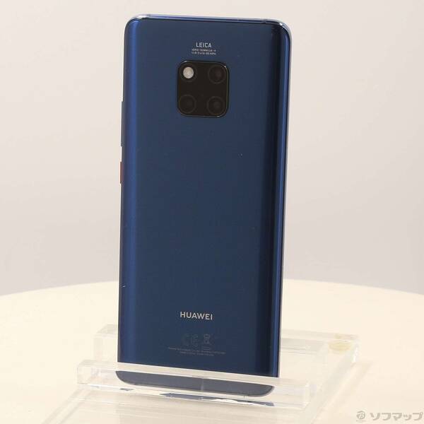 【中古】HUAWEI(ファーウェイ) HUAWEI Mate 20 Pro 128GB ミッドナイトブルー LYA-L09 SoftBank 【198-ud】