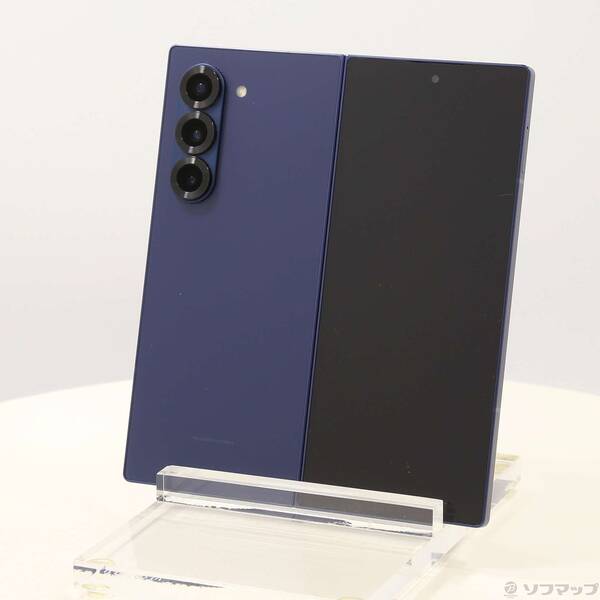 【中古】SAMSUNG(サムスン) Galaxy Z Fold6 256GB ネイビー SCG28 au SIMフリー 【198-ud】