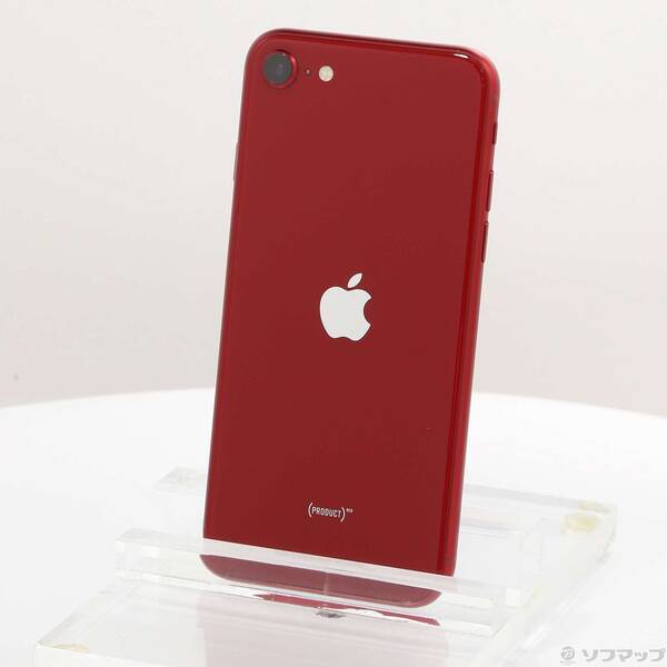 【中古】Apple(アップル) iPhone SE 第3世代 64GB プロダクトレッド MMYE3J／A SIMフリー 【262-ud】