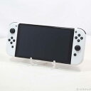 【中古】Nintendo(任天堂) Nintendo Switch 有機ELモデル Joy-Con(L)/(R) ホワイト 【349-ud】