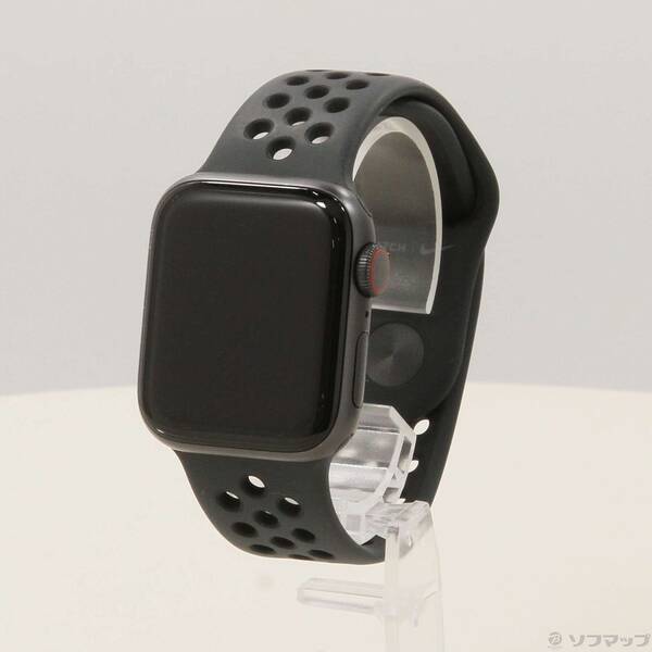 【中古】Apple(アップル) Apple Watch Series 5 Nike GPS + Cellular 40mm スペースグレイアルミニウムケース アンスラサイト/ブラックNIKEスポーツバンド 【276-ud】