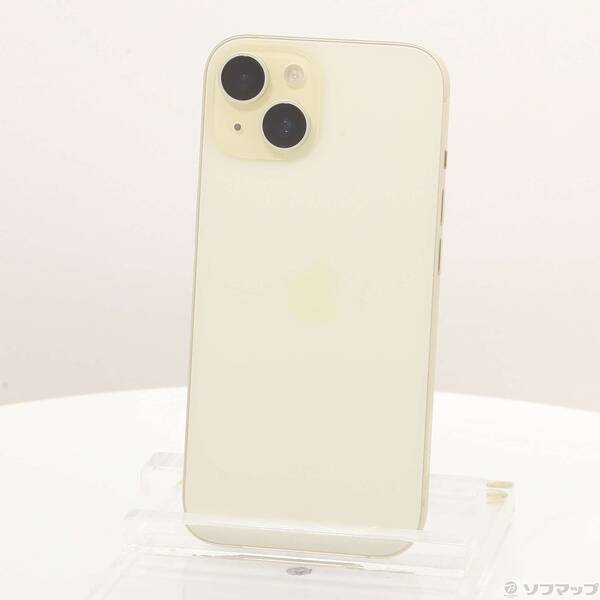 【中古】Apple(アップル) iPhone15 256GB イエロー MTMQ3J／A SIMフリー 【262-ud】