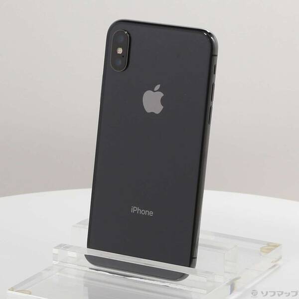 【中古】Apple(アップル) iPhoneX 256GB スペースグレイ MQC12J/A SoftBank 【276-ud】