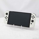 【中古】Nintendo(任天堂) Nintendo Switch 有機ELモデル Joy-Con(L)/(R) ホワイト 【377-ud】