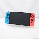 【中古】Nintendo(任天堂) Nintendo Switch 有機ELモデル Joy-Con(L) ネオンブルー/(R) ネオンレッド 【377-ud】