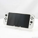 【中古】Nintendo(任天堂) Nintendo Switch 有機ELモデル Joy-Con(L)/(R) ホワイト 【377-ud】
