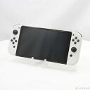 【中古】Nintendo(任天堂) Nintendo Switch 有機ELモデル Joy-Con(L)/(R) ホワイト 【377-ud】